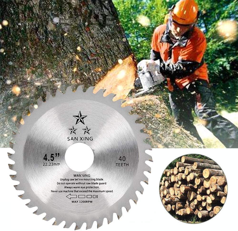 Lưỡi Cưa Tròn 115Mm Có 40 Răng, Đĩa Mài 115Mm Để Cắt Gỗ, Đĩa Cắt Gỗ Cho Máy Mài Góc, Đường Kính Trong 22.2Mm