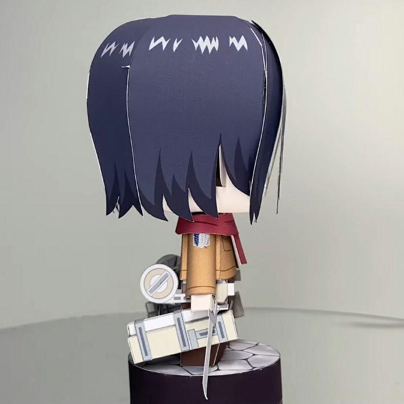 Mô hình giấy anime  [ATTACK ON TITAN] chibi Mikasa Ackerman