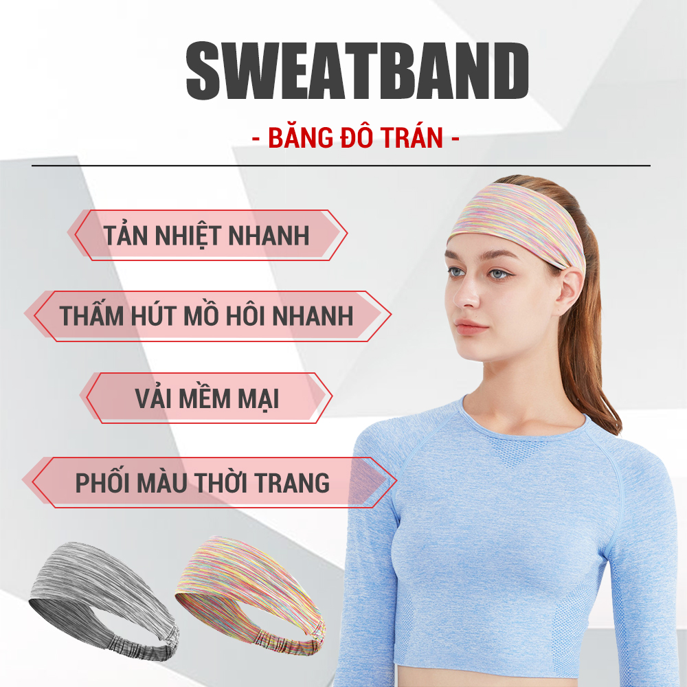 Băng đô thể thao, chạy bộ co giãn, đàn hồi GoodFit GF07RA