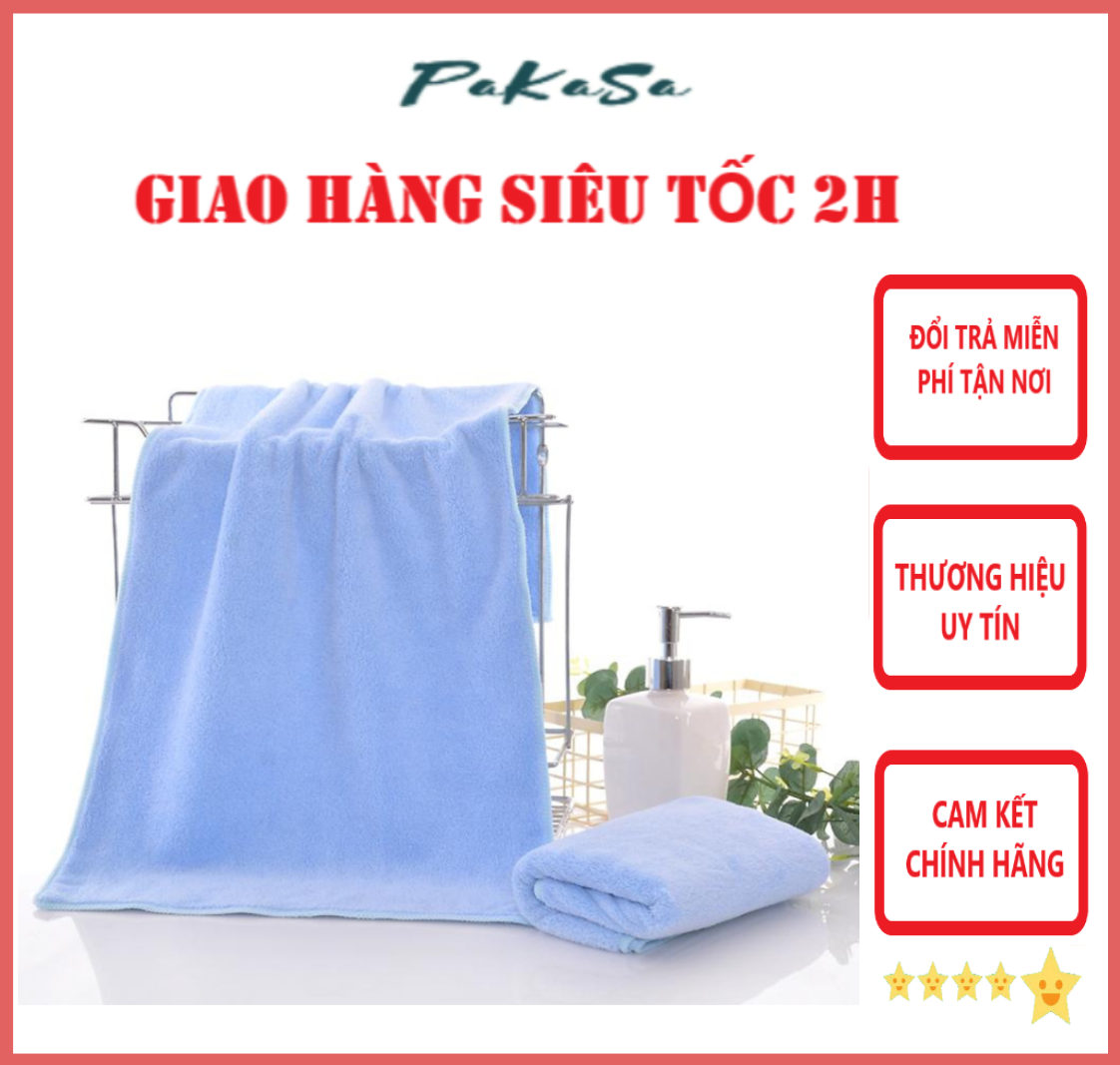 Khăn Tắm, Khăn Mặt, Combo 2 Khăn Lông Cừu Kích Thước 70cm x 140cm, 35cm x 75cm, Tiêu Chuẩn Hàn Quốc Sêu Mềm Mịn, An Toàn Cho Da - Chính hãng