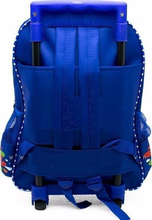 Ba lô kéo hoc sinh , nhiều ngăn tiện dụng cho bé Trai Màu xanh - X1L