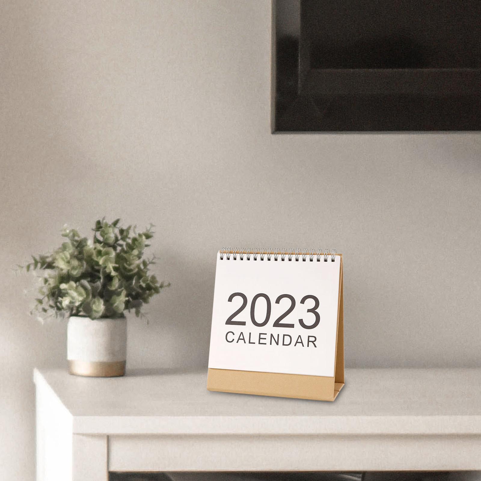 2Pcs Schedule Planner Sheet ,Monthly 2023 Desk Calendar for Desktop