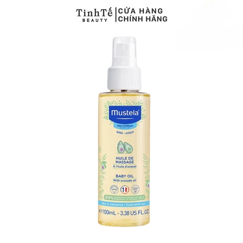 Dầu Massage Cho Trẻ Sơ Sinh &amp; Em Bé Mustela baby oil