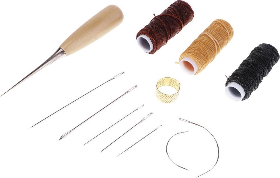 12 Cái/Bộ Da Sáp Đường Chỉ May Đường Chỉ May Kim Khâu Bộ Dụng Cụ