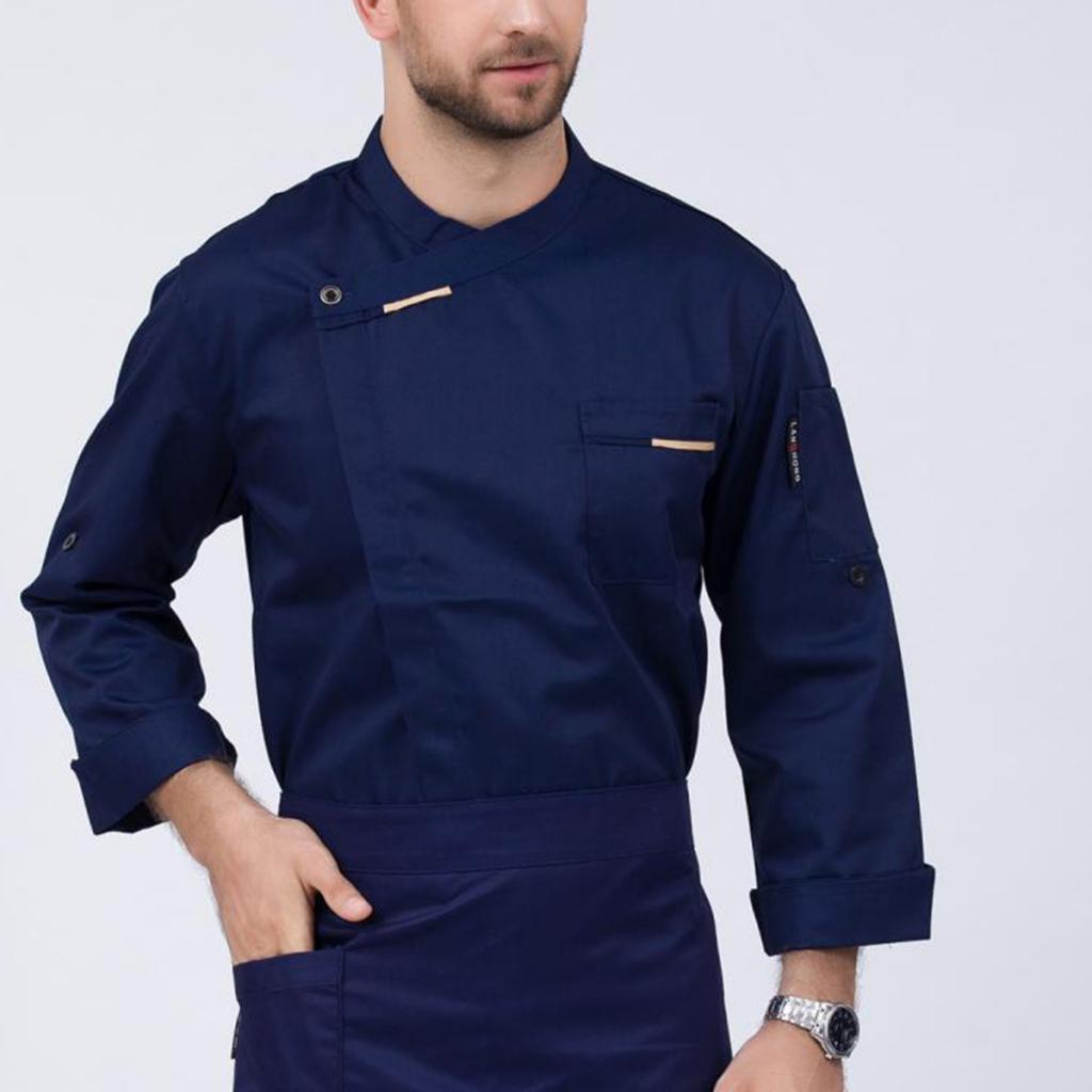 Áo Khoác Nam Unisex áo Khoác Dài Tay áo Sơ Mi Nhà Bếp