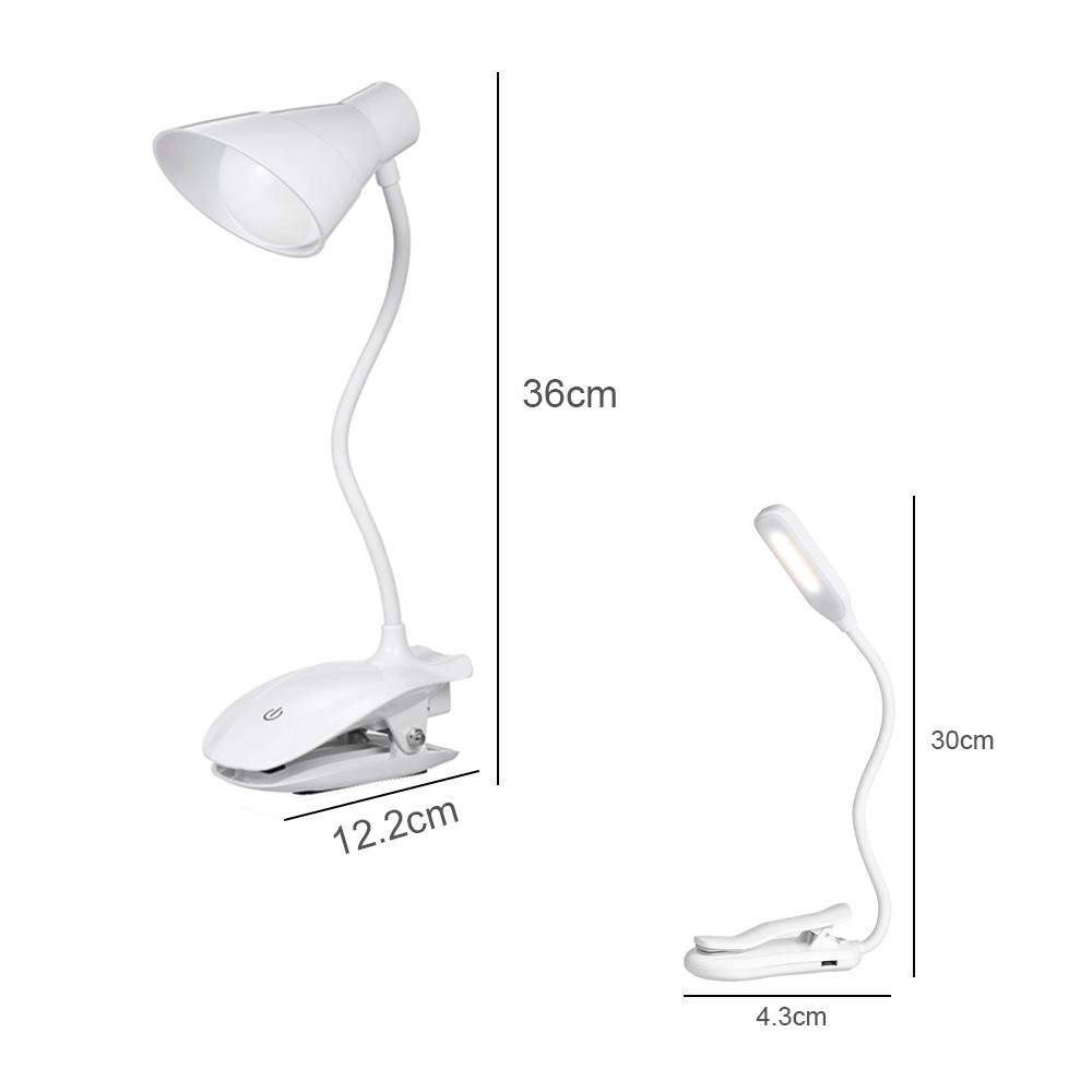 Đèn LED đọc sách, Đèn đọc sách 3 mức độ sáng Đèn đọc sách với Chế độ ánh sáng ban đêm Điều khiển chạm nhẹ