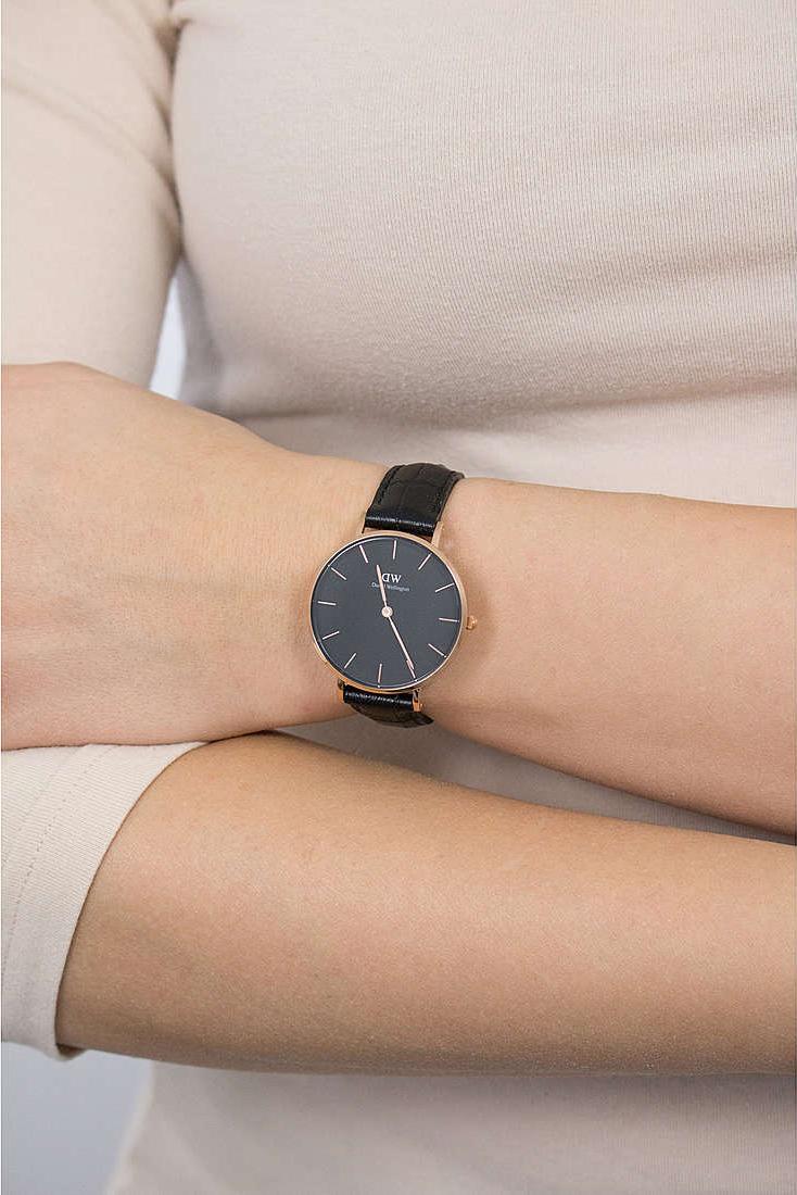 Đồng hồ nữ DANIEL WELLINGTON PETITE READING ROSE BLACK 32MM DW00100167