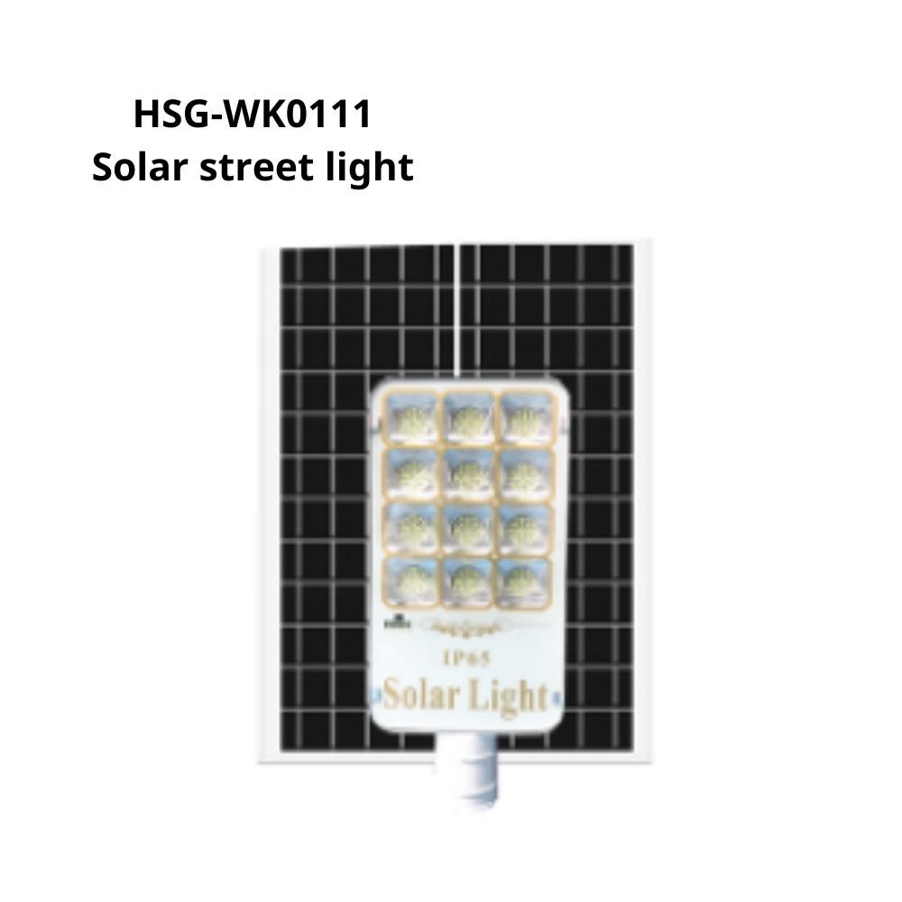 Đèn năng lượng mặt trời dạng đèn đường 100W WK0114, WK0111 có điều khiển từ xa