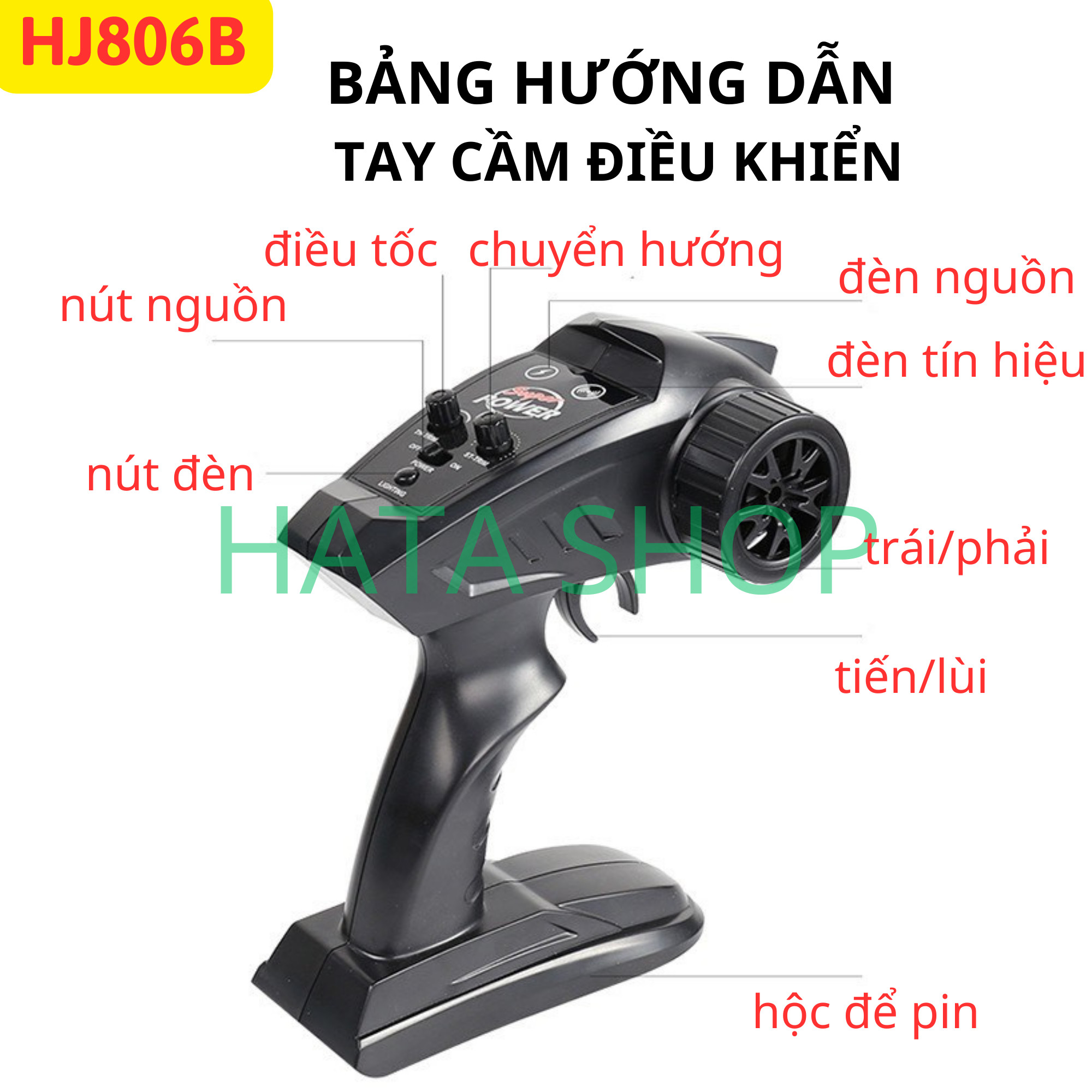 Tàu Cano Điều Khiển Từ Xa HJ806B Pin Dung Lượng Lớn 3000mAh 35km/h Bản Nâng Cấp HJ806 Tốc Độ Cao