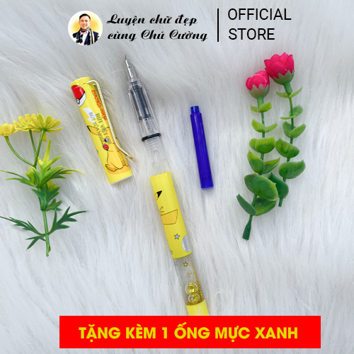 Bút Mực Xoá Được | Bút Mực chuyên dùng ống Mực Xoá | Bút Việt C88 mẫu Pikachu (đọc kỹ mô tả)