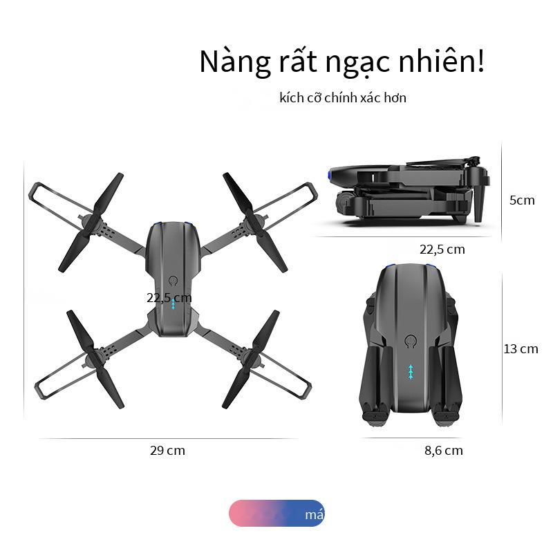 Phong cách mới nhất E99 máy bay không người lái độ nét cao chụp ảnh trên không camera kép máy bay bốn trục chiều cao cố định gấp đồ chơi máy bay điều khiển từ xa K3