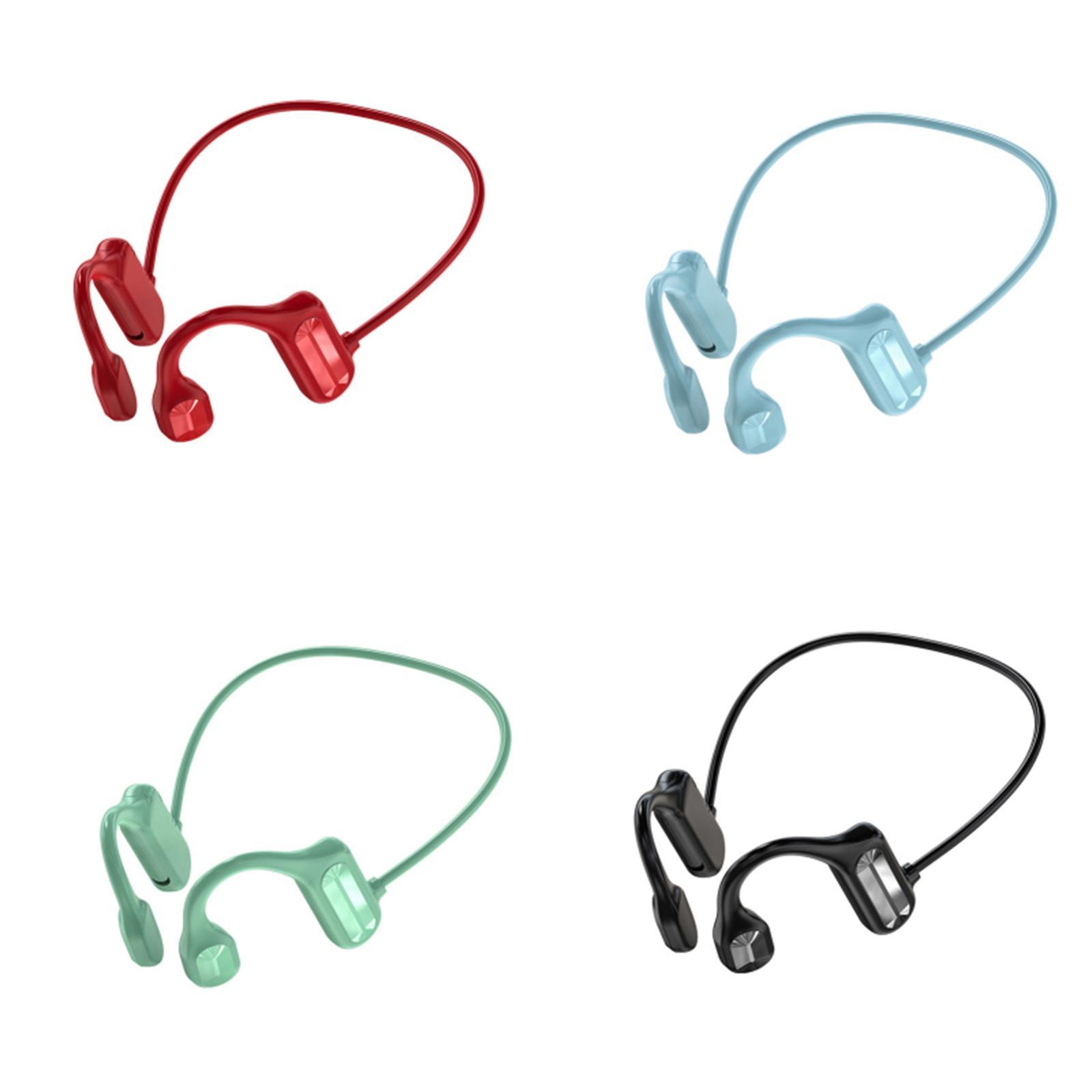 Set of 2 Open-Ear Bone Conduction Headphones Wireless Earphones for Workouts