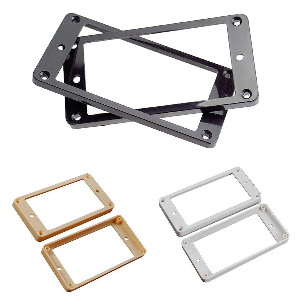 2pcs White Humbucker Pickup Mounting Rings for Neck&Bridge Pickups