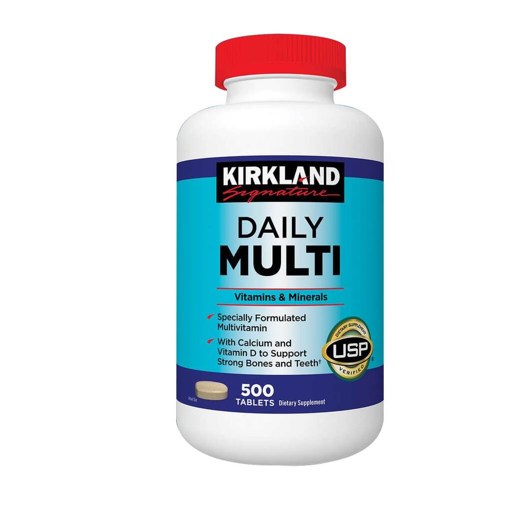 Vitamin tổng hợp cho người dưới 50 tuổi Kirkland Signature Multivitamin Bổ sung khoáng chất cho cả nam và nữ, tăng cường hệ miễn dịch, giảm căng thẳng mệt mỏi - OZ Slim Store