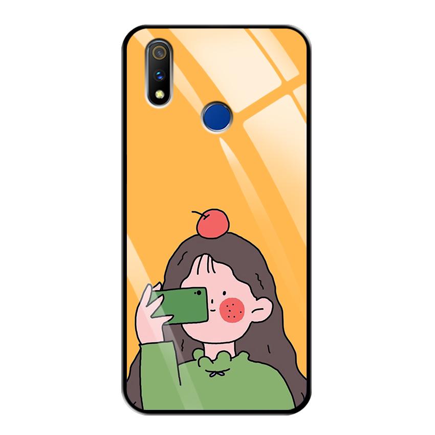 Ốp Lưng Kính Cường Lực cho điện thoại Realme 3 Pro - 0367 7899 GIRL01 - Hàng Chính Hãng