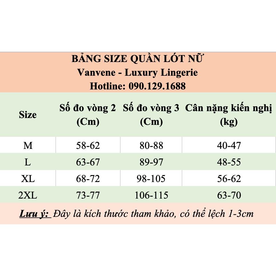 Quần lót tàng hình băng lụa thông hơi Vanvene chống hằn giấu viền tốt quần chip nữ cạp vừa với 10000 lỗ thoáng khí Q363