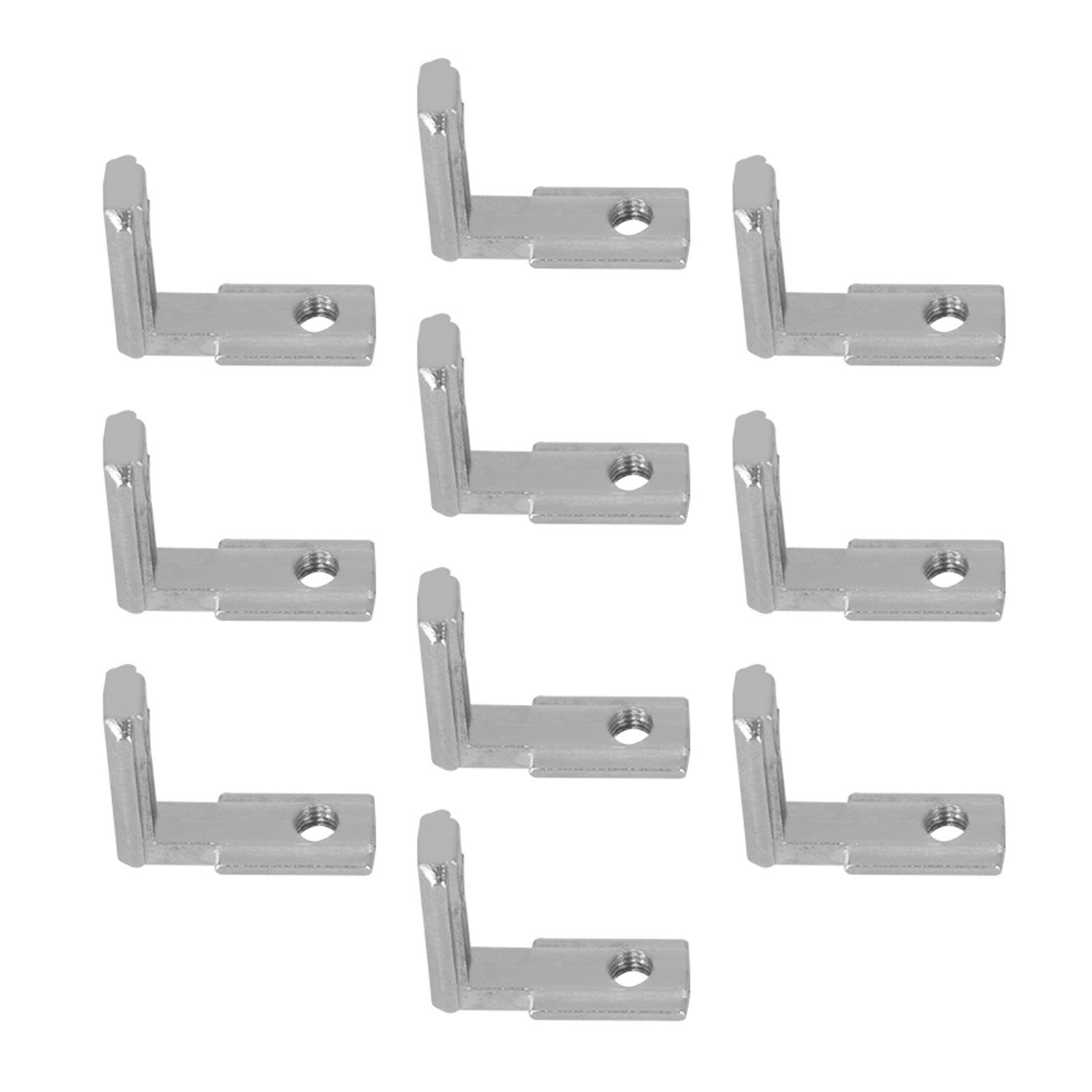 10Pcs L Bracket Corner Brace Copper Support Connector Bracket for 3D Printer