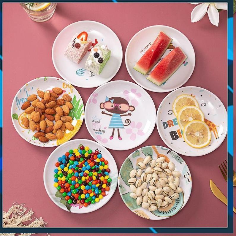 Đĩa nhựa phíp đựng bánh kẹo hoa quả cách điệu