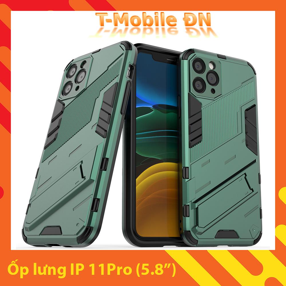 Ốp lưng cho iPhone 11 Pro, Ốp chống sốc Iron Man PUNK cao cấp kèm giá đỡ cho iPhone 11 Pro