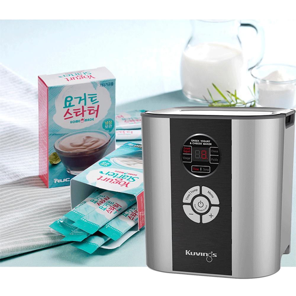 Máy làm sữa chua và pho mát Kuvings KGC-712CB Màu bạc - Tặng Máy xay sinh tố Kochstar KSEBD-1000 - Hàng chính hãng