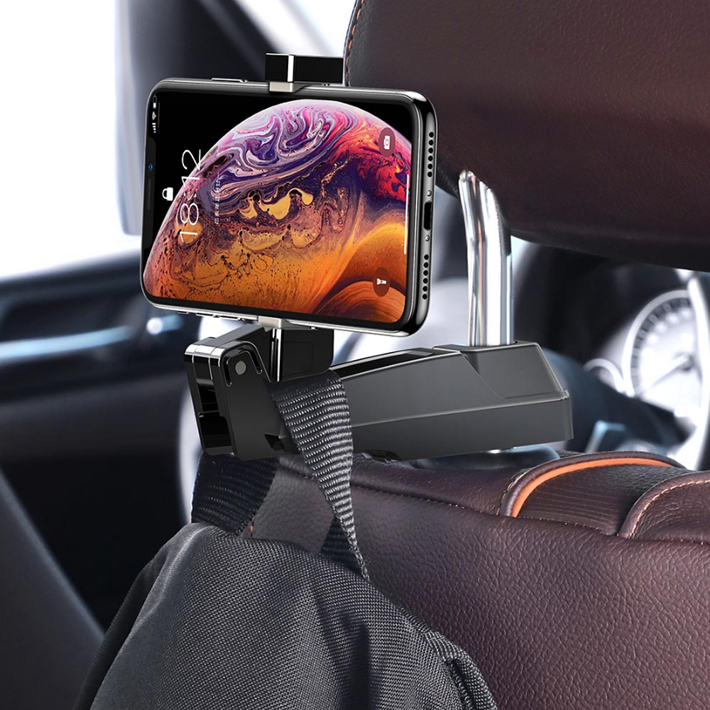 Xiaomi Youpin Baseus Bracket Backseat Hanger 25kg Bearing Foldable Hooker Phone Stand Gift for Car