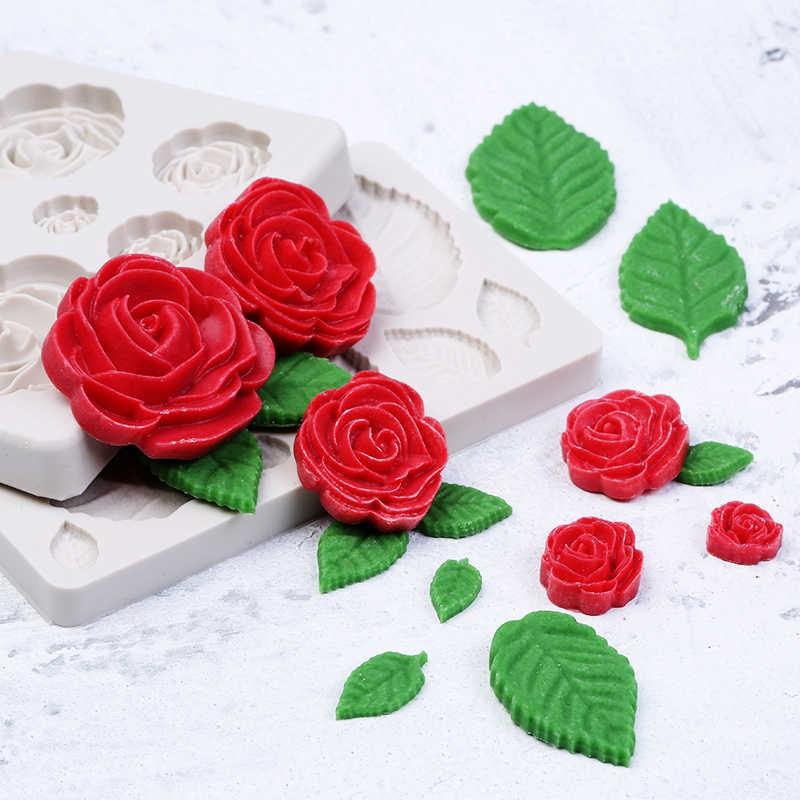 Khuôn silicon 3D 7 hoa hồng