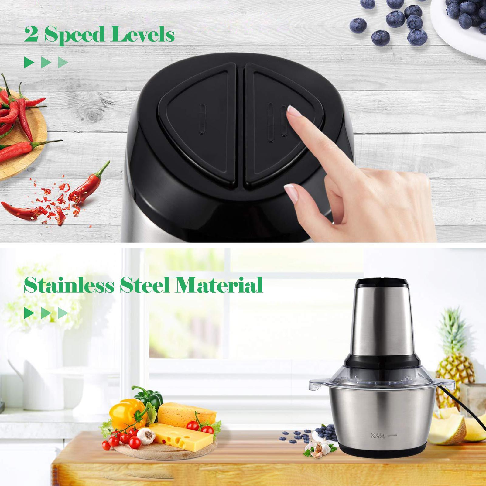 Máy Xay Thịt Đa Năng 2L Với 2 Mức Tốc Độ Không Tiếng Ồn