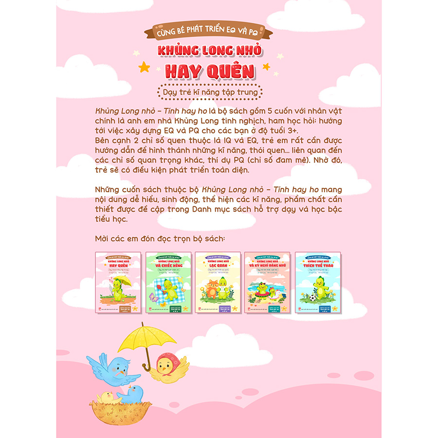 Khủng Long Nhỏ Hay Quên – Dạy Trẻ Kĩ Năng Tập Trung