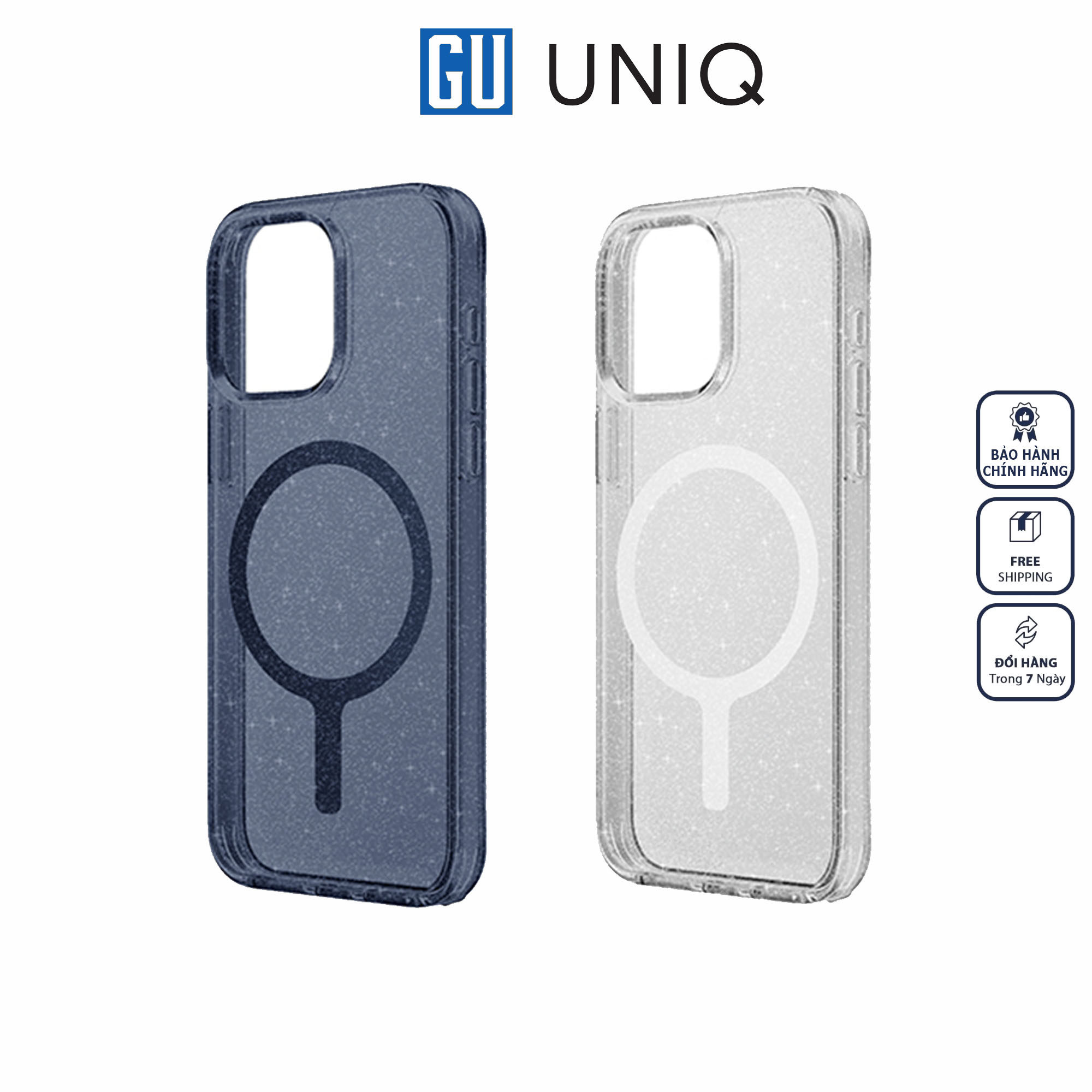 Ốp Lưng Uniq Hybrid Magclick Charging LifePro Xtreme Lucent Dành Cho iPhone 15 Pro Max Có Góc AirLite Hàng Chính Hãng
