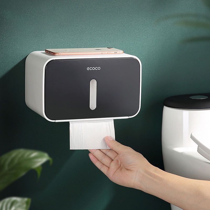 Hộp Đựng Giấy Nhà Vệ Sinh E1903 Chống Thấm Nước - Chất Liệu Nhựa ABS Cao Cấp An Toàn