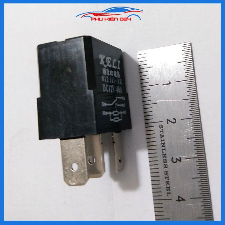 Rơ le, relay điều hòa ô tô 4 chân chịu dòng 40A điện áp 12V/24V hai màu đỏ, cam