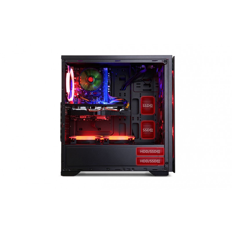 Case máy tính Golden Field N17B Gaming 21+ Black _Hàng chính hãng