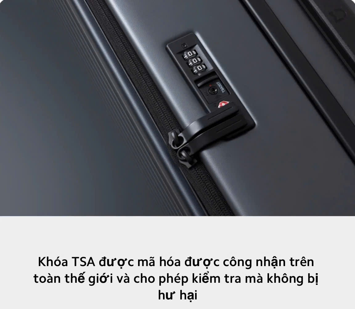 Vali Xiaomi Front Opening Luggage 20 inch - GiaPhucStore | Hàng Chính Hãng