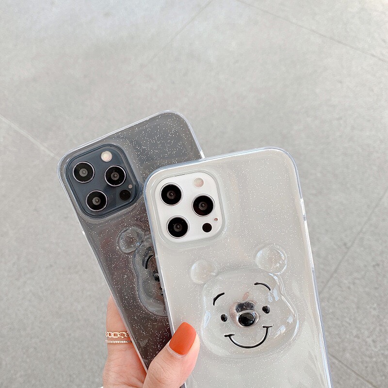 Ốp lưng trong suốt hình Gấu cho iphone 6/6plus/6s/6splus/7/7plus/8/8plus/x/xr/xs/11/12/13/pro/max/plus/promax
