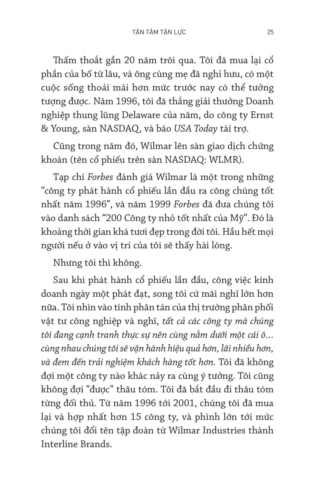 Sách Tận Tâm Tận Lực - 101 Bài Học Kinh Doanh Thực Tiễn Cho Doanh Nhân Khởi Nghiệp