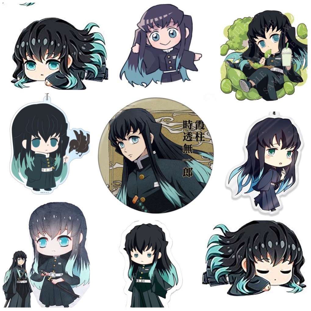 Set 30 Sticker Tokitou Muichirou-Kimetsu no Yaiba