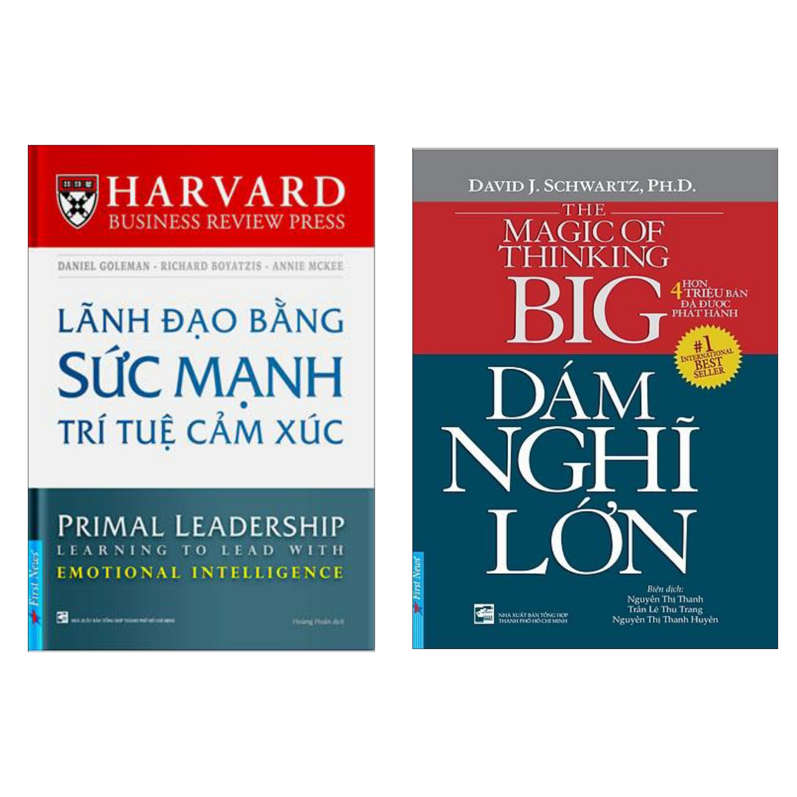 Combo Cẩm Nang Vàng Cho Nhà Lãnh Đạo: Lãnh Đạo Bằng Sức Mạnh Trí Tuệ Cảm Xúc + Dám Nghĩ Lớn (Giải Pháp Để Trở Thành Nhà Lãnh Đạo Hoàn Hảo - Tặng Kèm Bookmark Green Life)