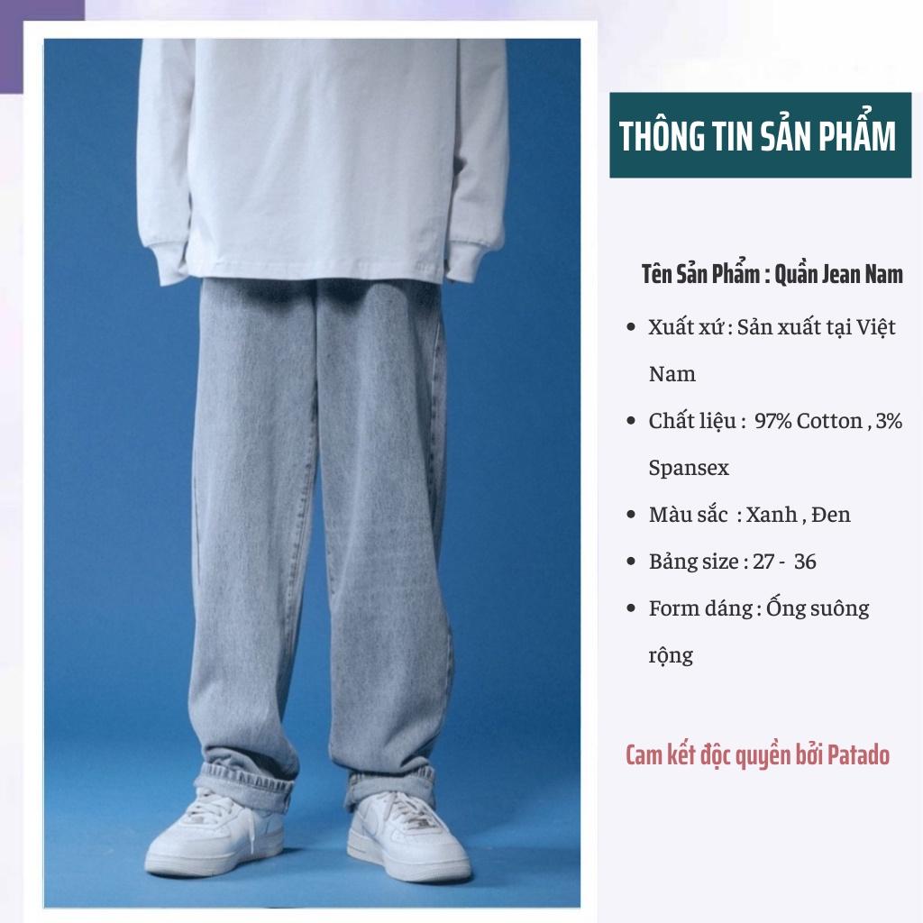 Quần jean baggy nam ống rộng dáng suông mã SR01 - style hàn quốc TOP XU HƯỚNG 2022