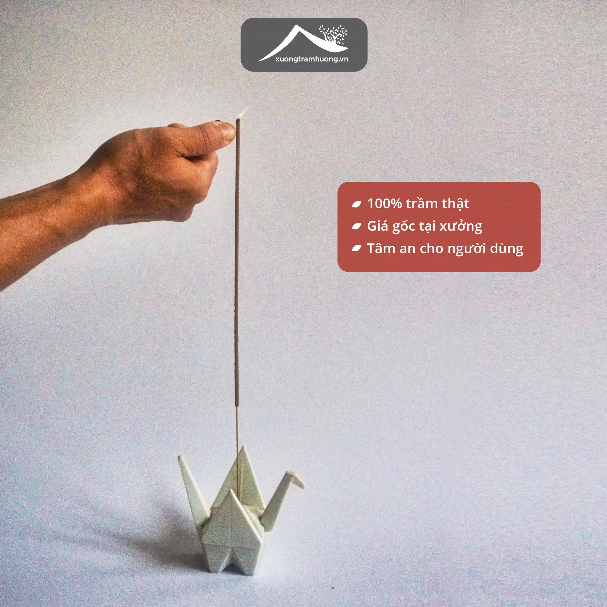 2 Hộp Nhang Trầm Hương Sạch Xưởng Trầm Hương An Toàn Sức Khoẻ Hộp 100 cây Xông Nhà Tẩy Uế - Thơm dịu