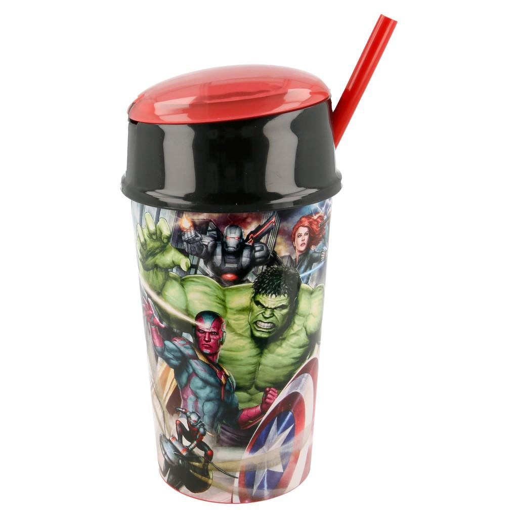 Bình Nước SieuKid Snack Tumbler Avengers Galery 400ml Chính Hãng