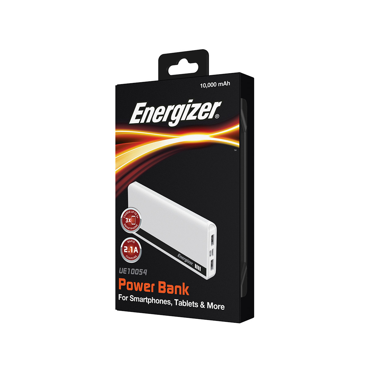 Sạc dự phòng Energizer 10,000mAh /3.7V Li-Polymer - UE10054 - Hàng Chính Hãng - Trắng