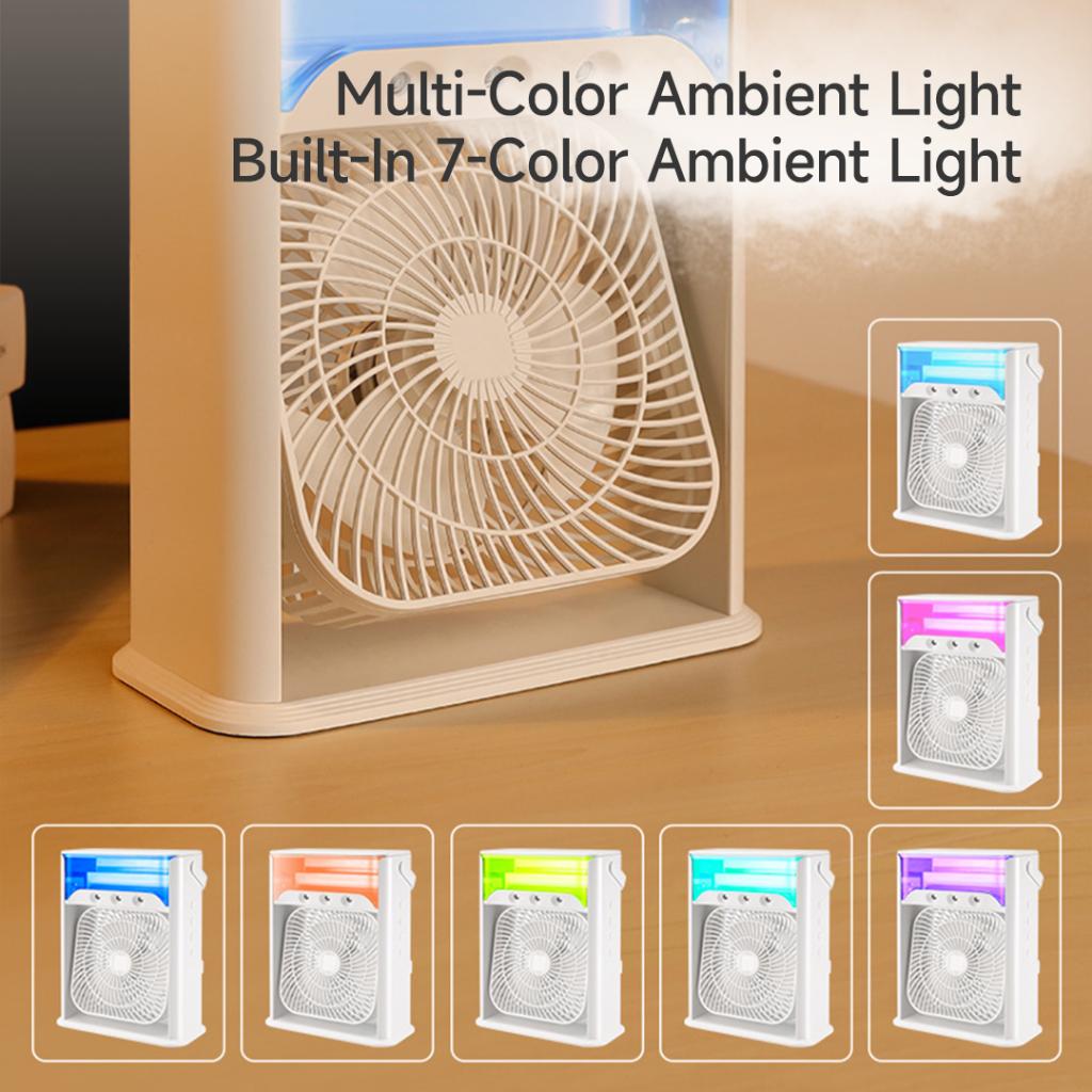 Bình Đựng Nước Làm Mát Xiaomi Youpin 680ml 7 Màu Tùy Chọn Kèm Quạt Phun Sương Tiện Dụng Hàng nhập khẩu