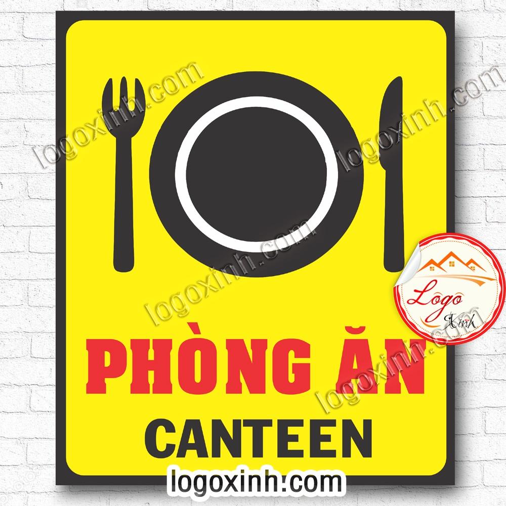 LOGO TEM STICKER BIẾN PHÒNG ĂN, CANTEEN, NHÀ BẾP DÙNG CHO VĂN PHÒNG CÔNG TY, CƠ QUAN, NHÀ XƯỞNG...