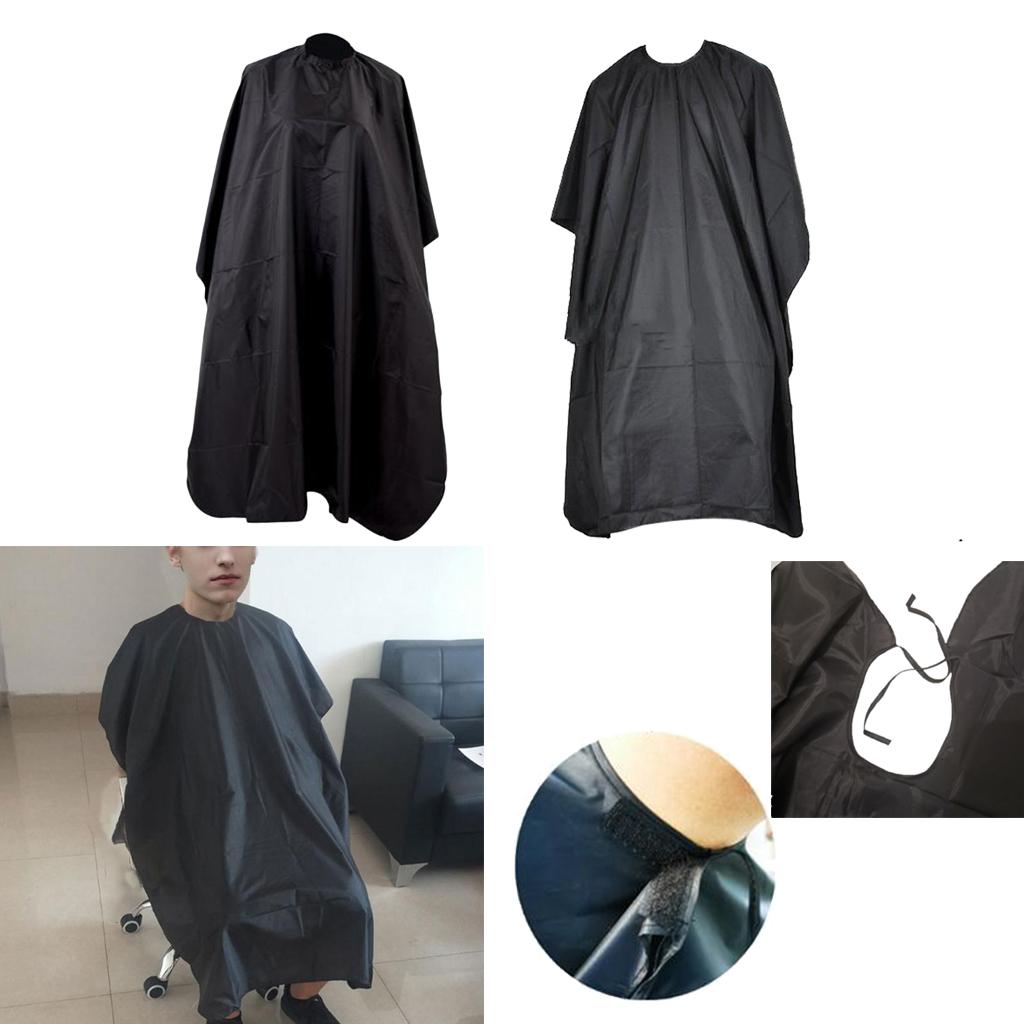 Set of 2 35x55 inch Hairdressing Cape Black Hair Salon Gown for Hairdresser