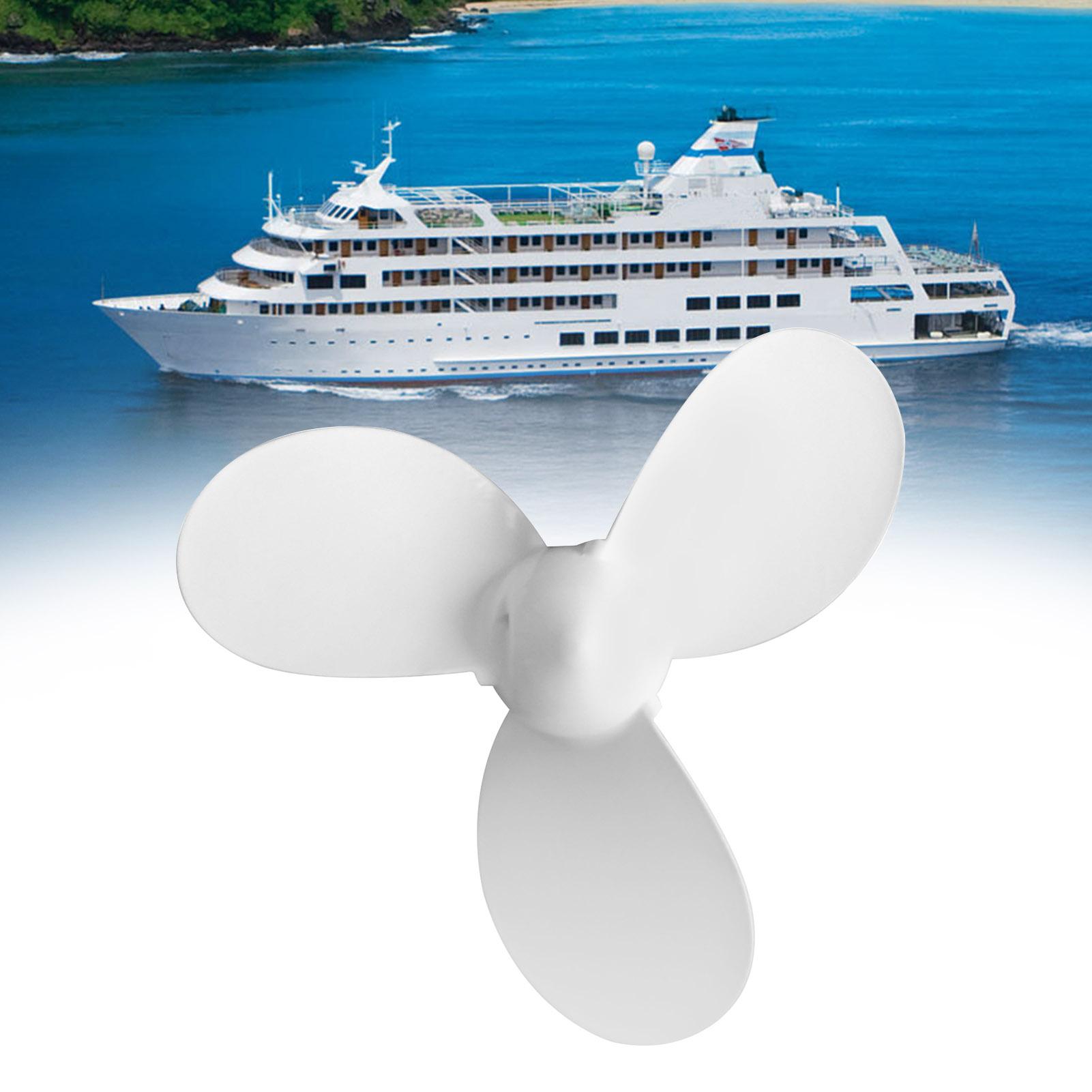 7 1/4X5-A Boat Propeller Outboard Motor Propeller 3 Blades Aluminum Alloy Propeller Replacement for Yamaha Outboard 2HP