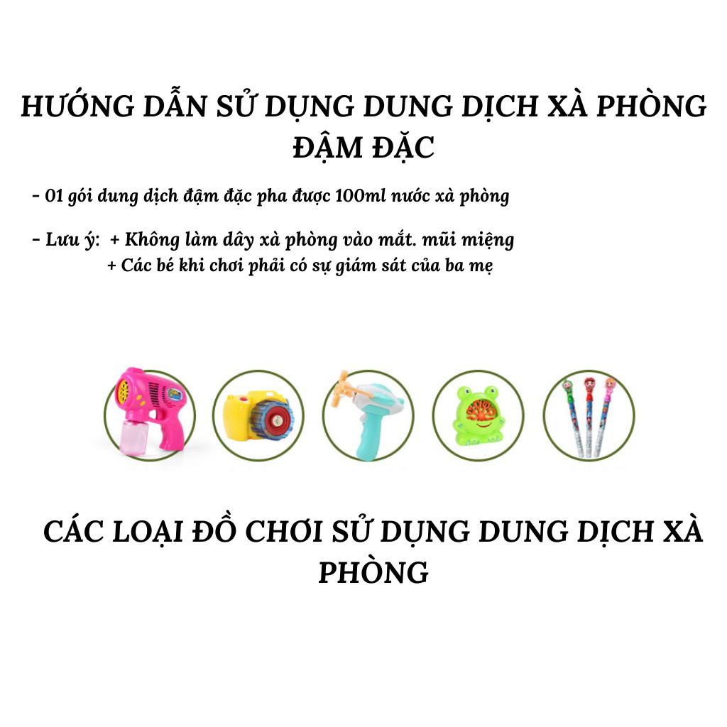 Combo 10 Nước Pha Bong Bóng Xà Phòng Tuệ Minh Dành Cho Đồ Chơi Thổi Bóng Của Bé