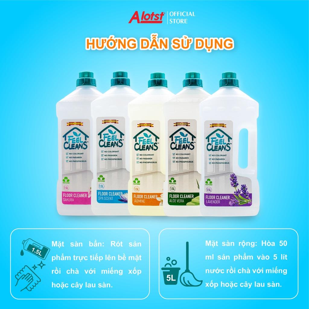 Nước Lau Sàn FeelCleans 1.5 Lít made in SpainGIAO NHANH 1H