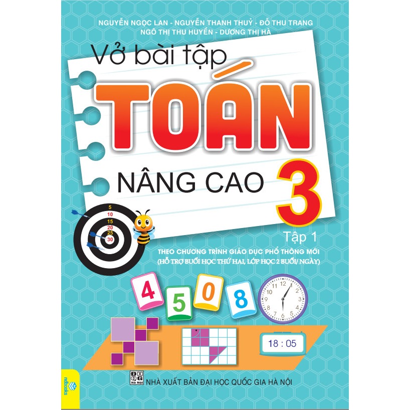 Sách - Combo 2 Cuốn Vở Bài Tập Toán Nâng Cao 3 - Biên soạn theo chương trình GDPT mới - ndbooks