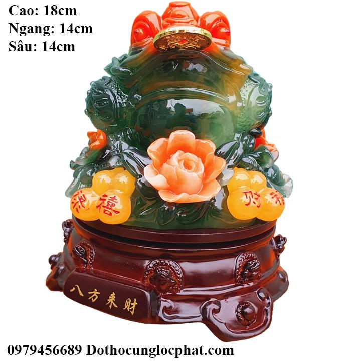 Cóc Ngậm Tiền Vàng Cao 18cm