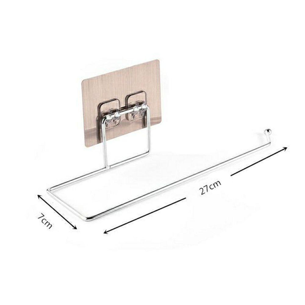 Thanh Treo Inox 304 Treo Cuộn Giấy, Khăn, Vật Dụng Đa Năng Kèm Miếng Dán